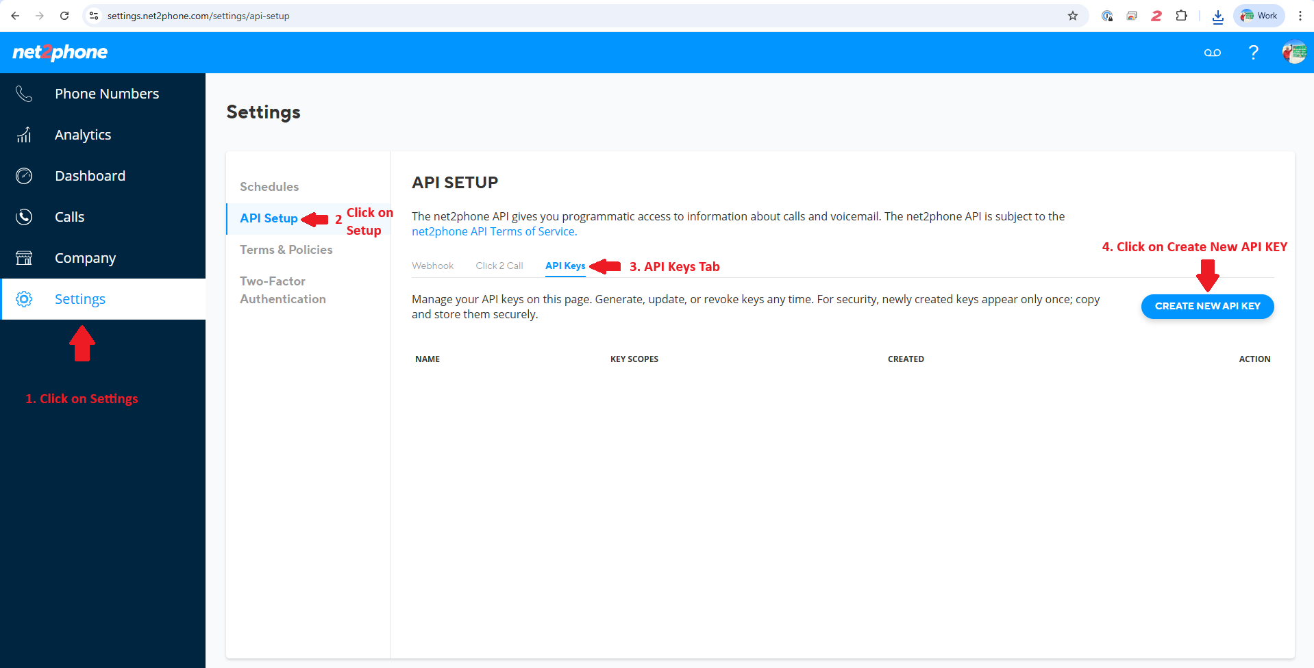 API V2 documentation explorer | net2phone Developer Portal