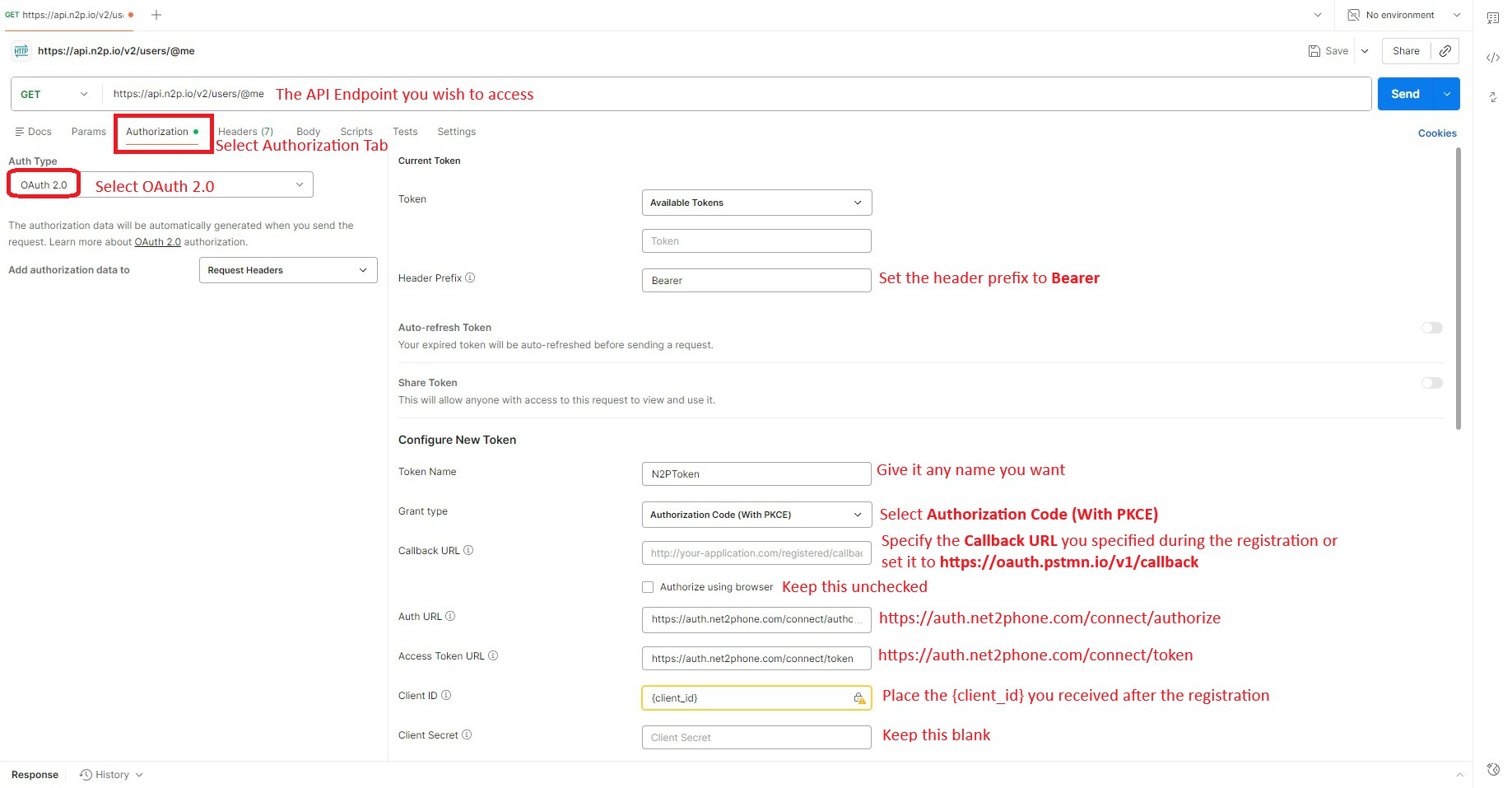 API V2 documentation explorer | net2phone Developer Portal